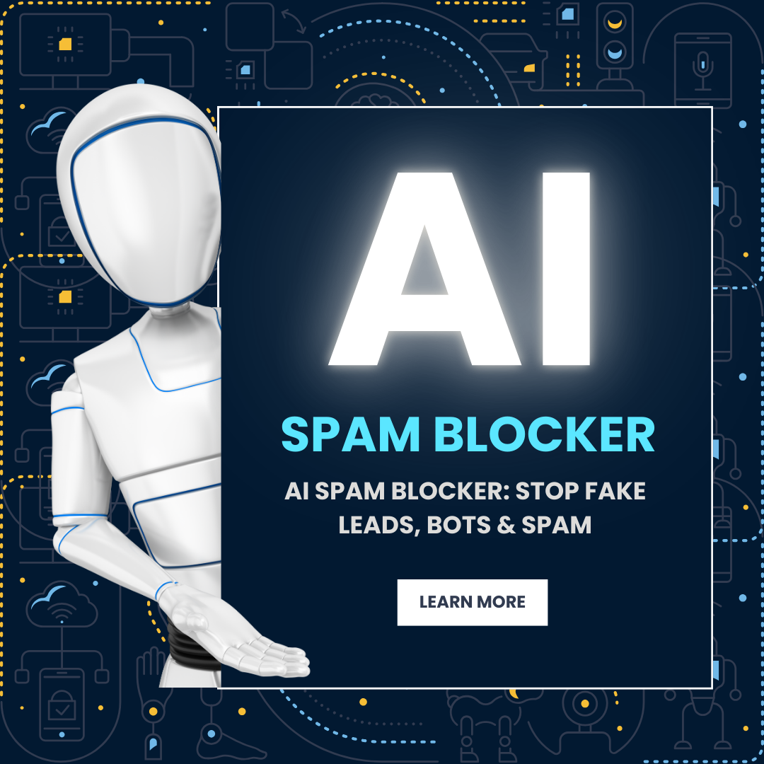 AI spam blocker filtering fake leads